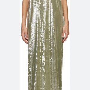 STAUD Olive Sequin Strapless Dress